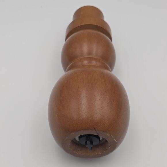 Wooden Snowman Pepper Grinder Holiday Christmas Decor Natural Elements Cottage - Picture 2 of 4